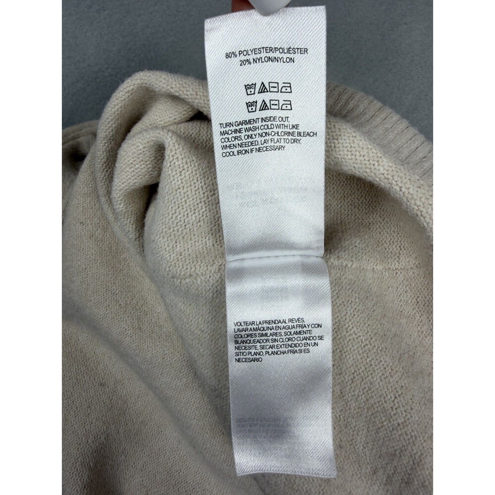 Lucky Brand Women's XL Cream Soft Lightweight Knit Sweater Pullover Long Sleeve - Picture 9 of 9